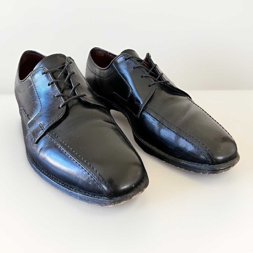 Allen‎ Edmonds Men's Black Leather Dress Shoes Size 9.5 D Black Oxford USA